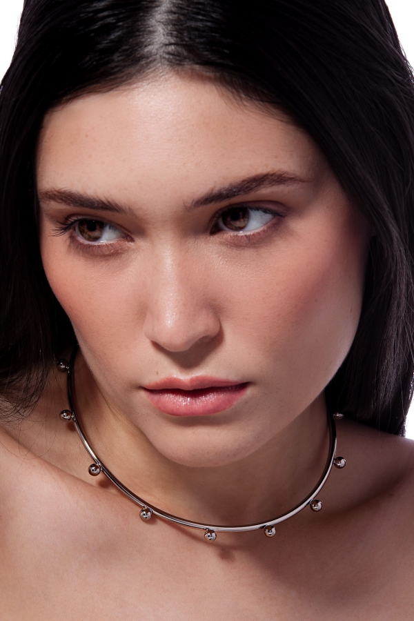 Colar Choker Pontual - Coleção Tempoesia Banho: Ródio Negro - Image 2