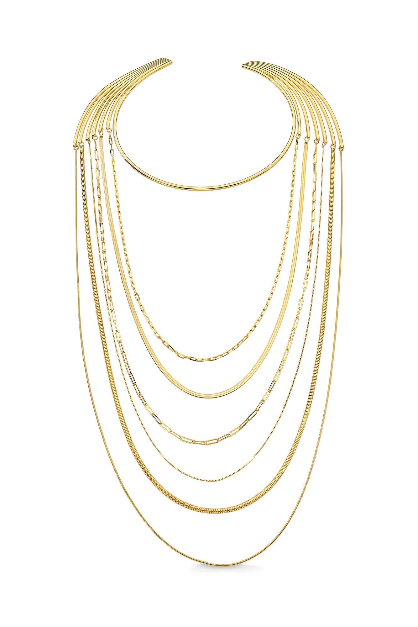 Colar Corpus - Coleção Inéditos Julho Banho: Folheado a Ouro