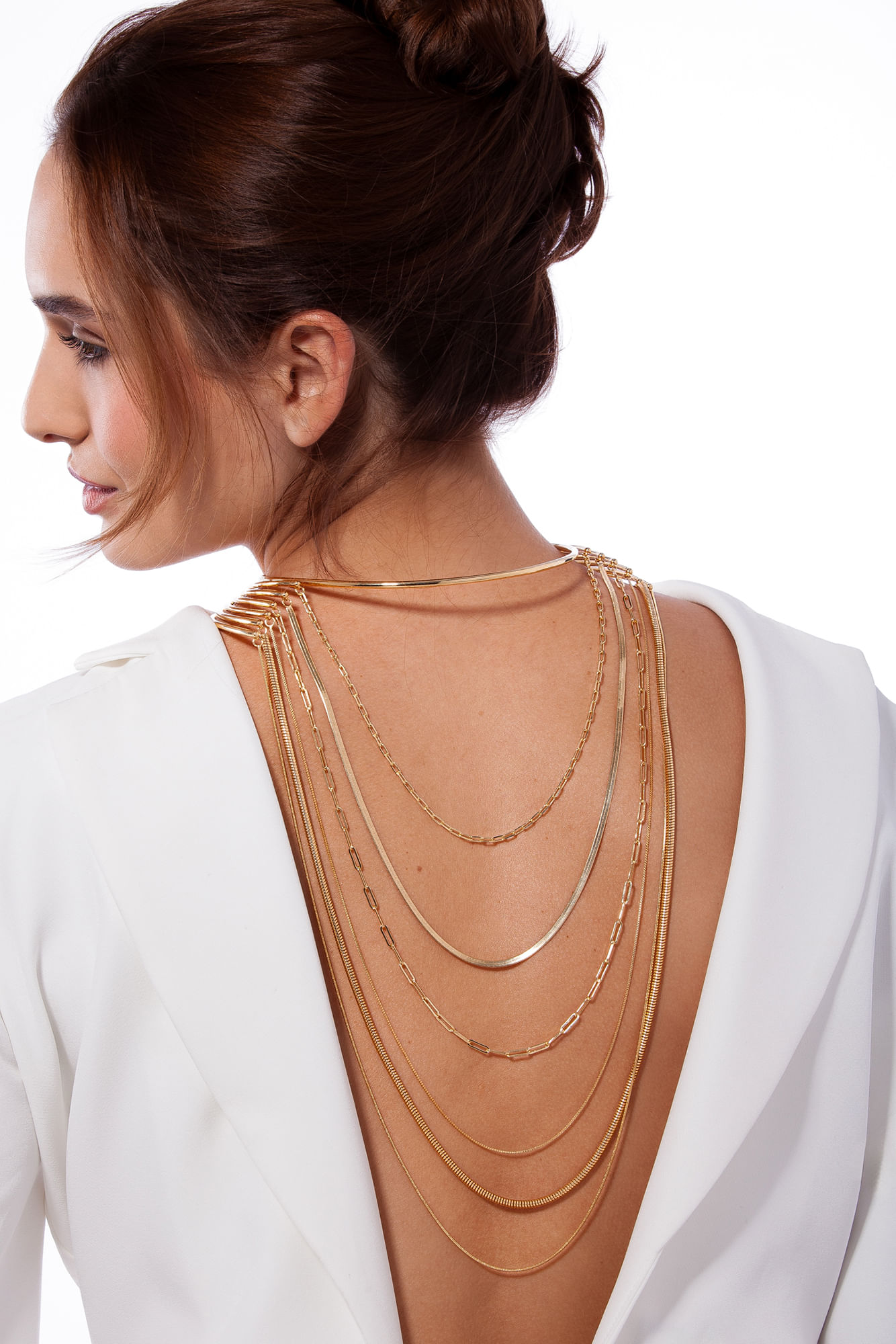 Colar Corpus - Coleção Inéditos Julho Banho: Folheado a Ouro - Imagem 2