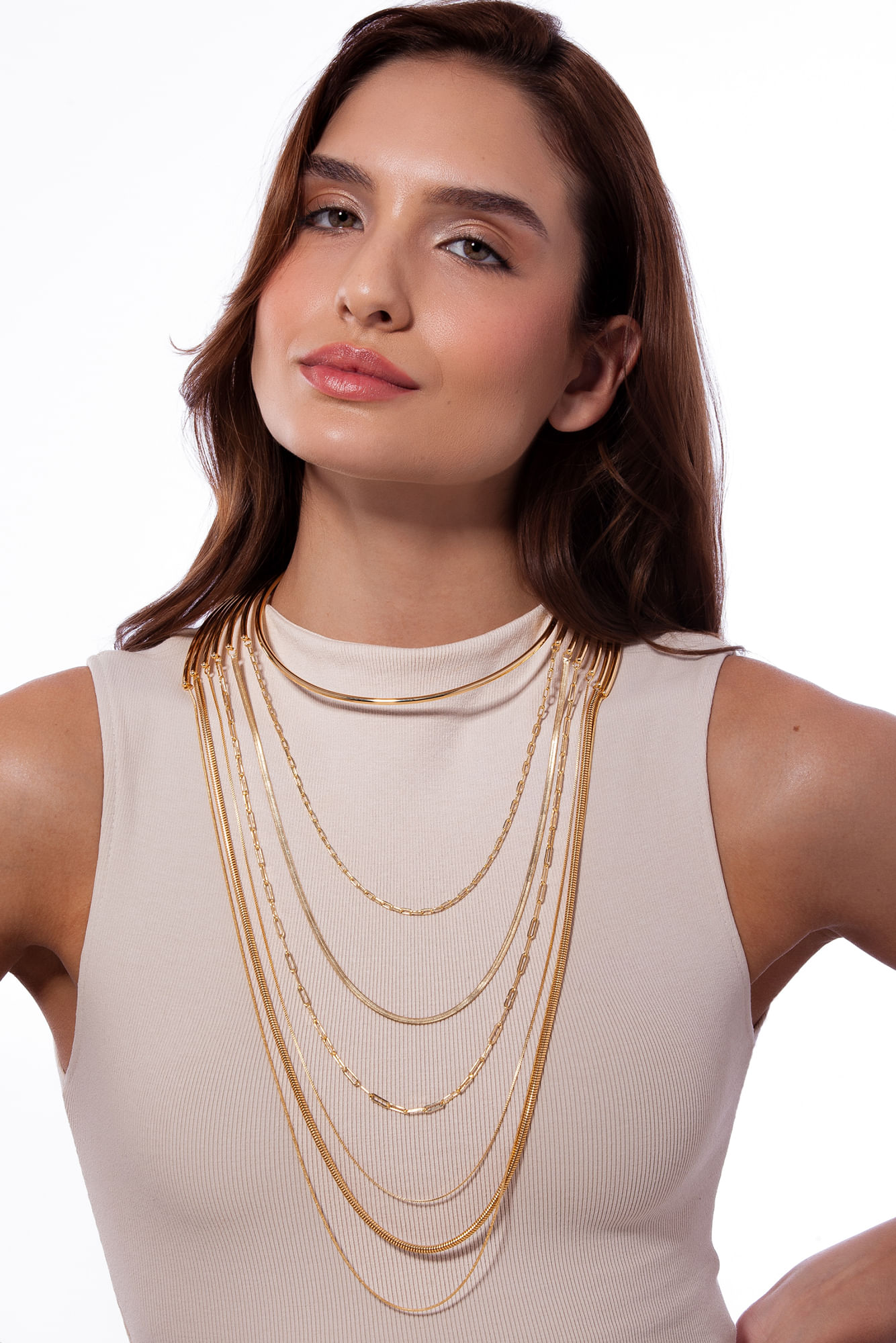 Colar Corpus - Coleção Inéditos Julho Banho: Folheado a Ouro - Imagem 3