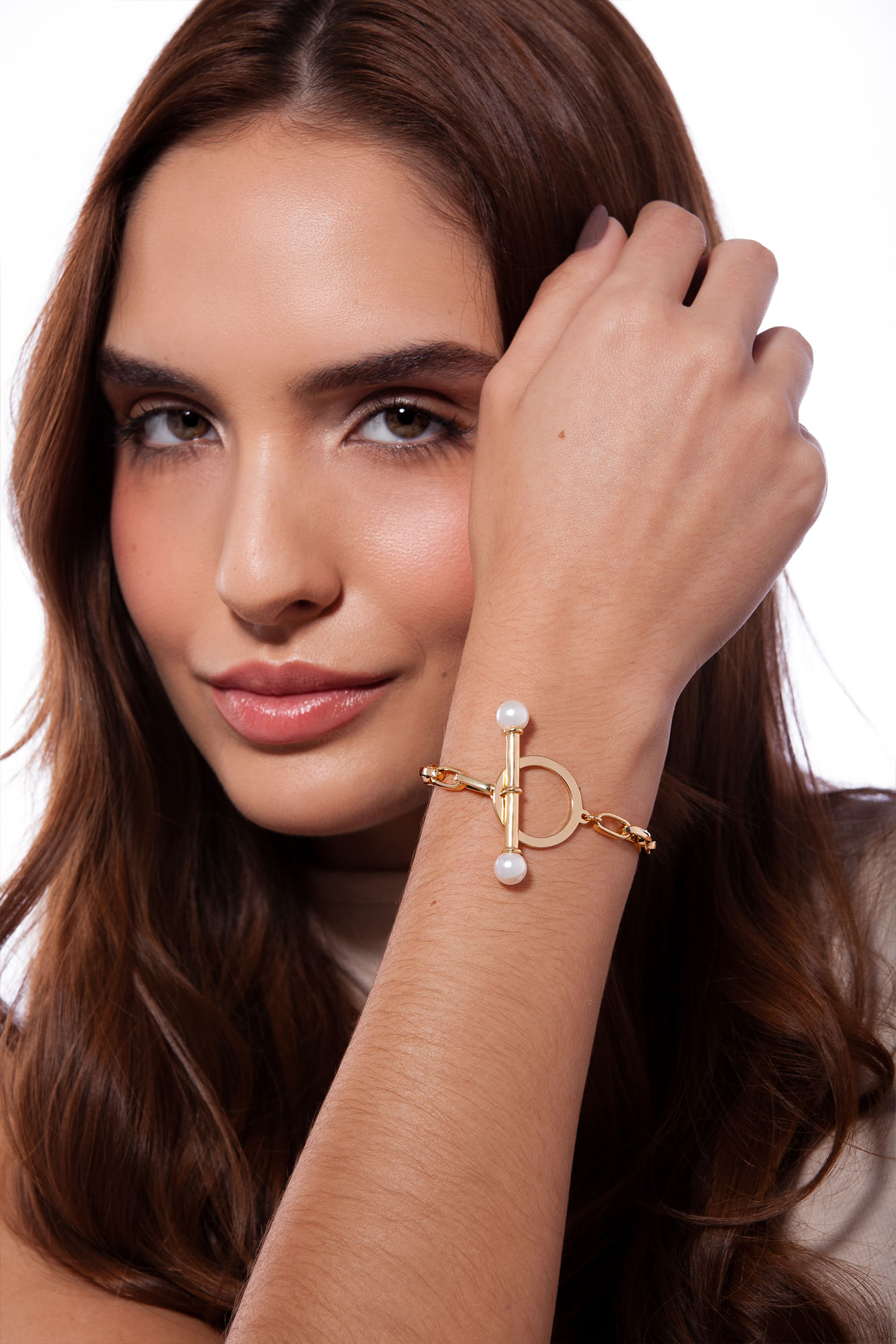 Pusleira Audax - Pérola - Coleção Inéditos Julho Banho: Folheado a Ouro - Imagem 2